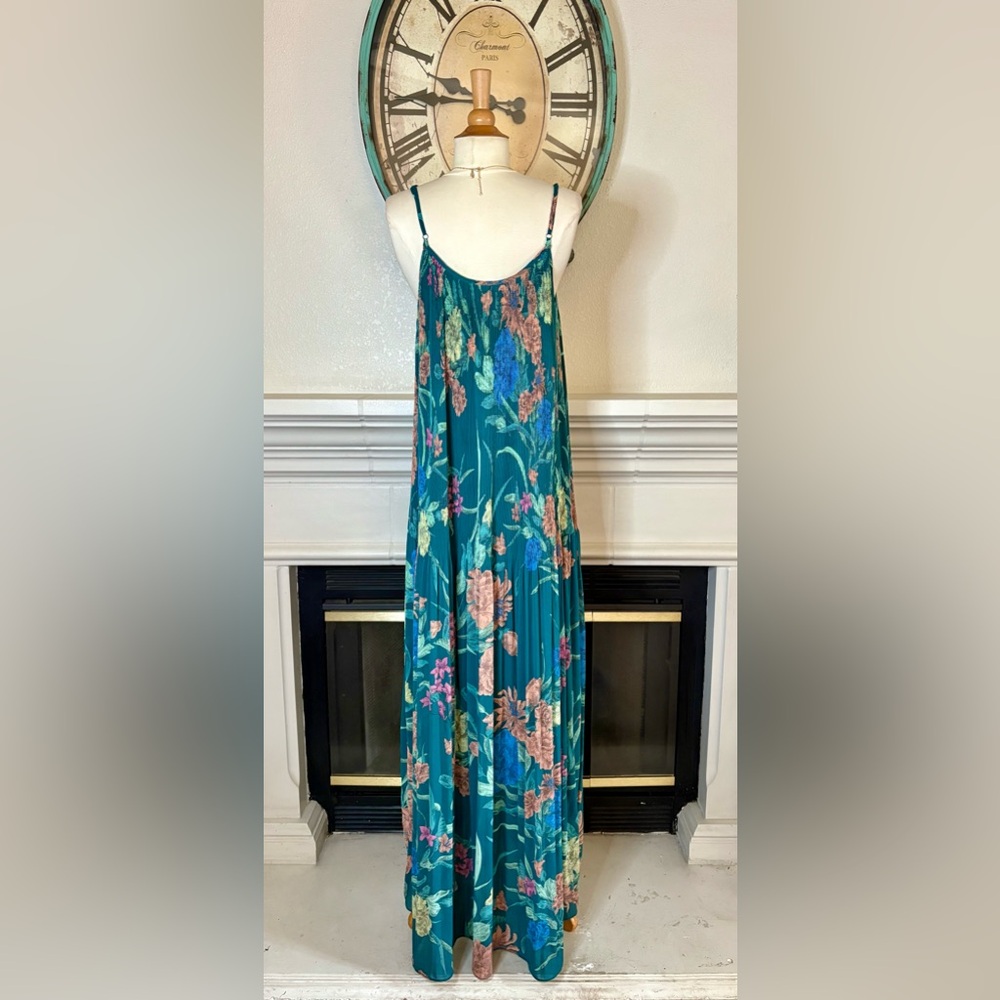 Current Air Teal and Brown Dress
